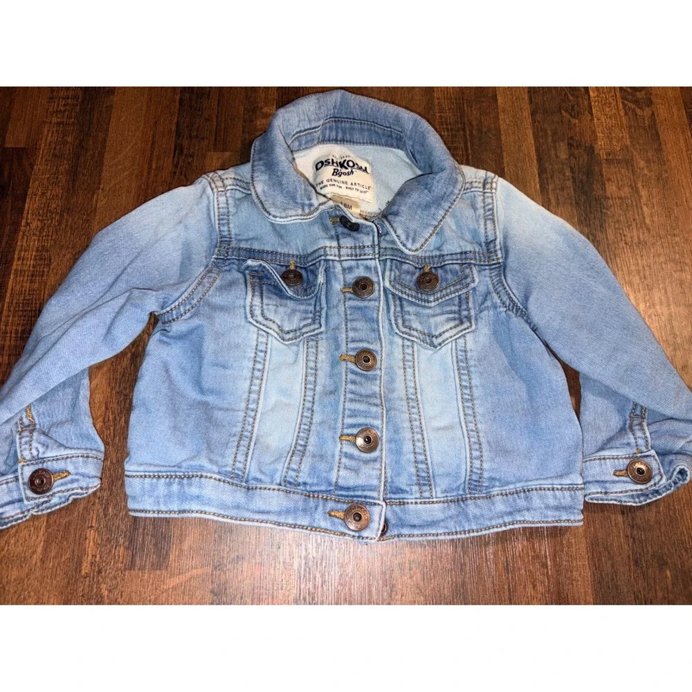 OshKosh B'gosh‎ Toddler 18M Light Wash Denim Jean Jacket Blue